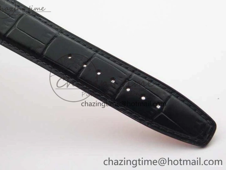 MIROTIME 0415 WaterResistant Da Vinci IW356601 SS MKF 1:1 Best Edition White Dial On Black Leather Strap A 7232